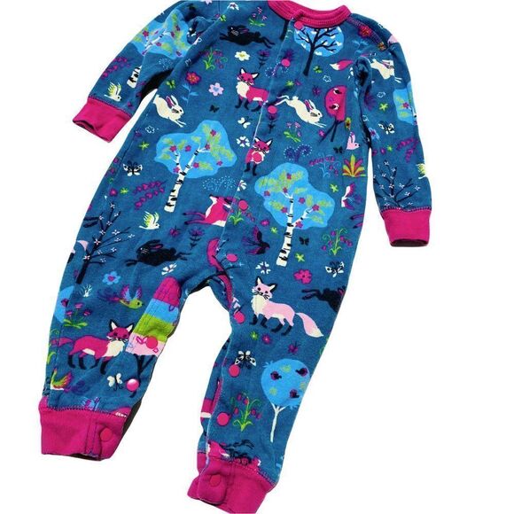 Little Blue House Forest Print Footless PJs - Picture 2 of 3